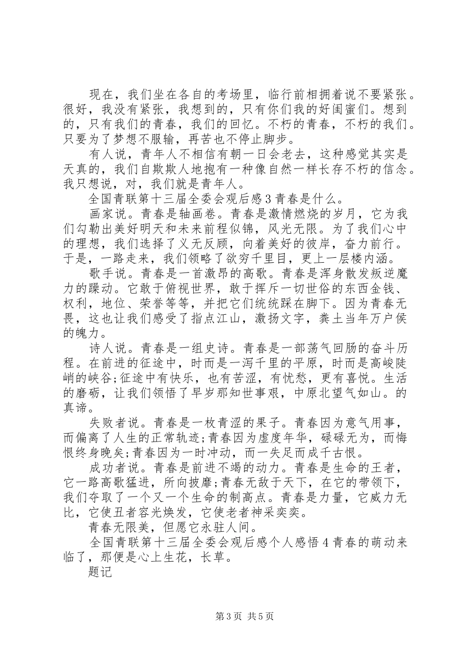 全国青联第十三届全委会观后感优秀例文系列_第3页