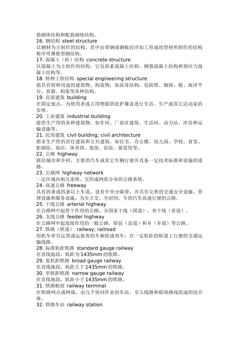 【精品文档】常用的土木工程英文术语-XXXX-1-8_第3页