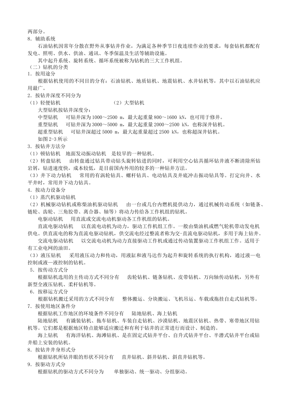 石油钻井机械培训教材_第3页