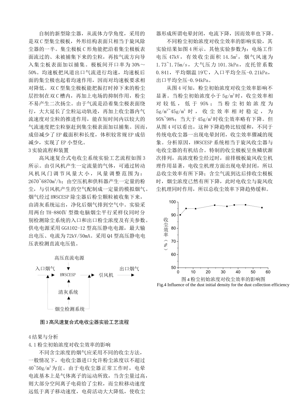 高风速复合式电收尘器模拟烟气净化实验研究doc-高风速复_第2页