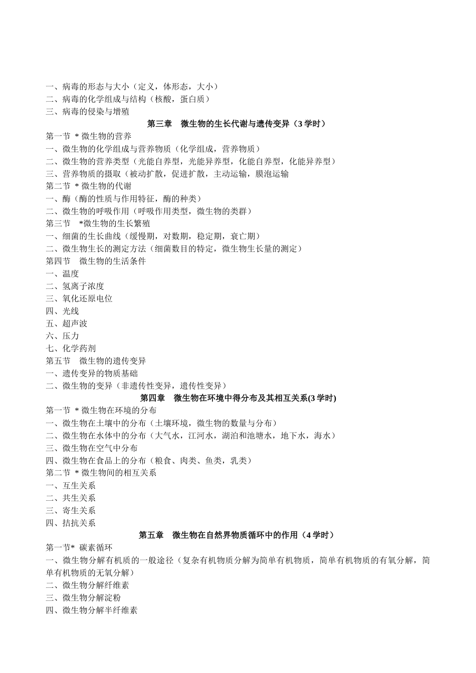 环境微生物学教学大纲_第2页