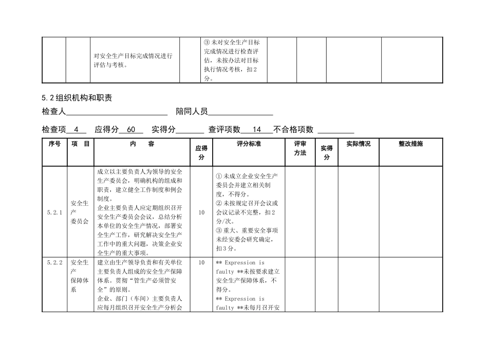 风力发电场电力安全标准化评分表(安全管理)_第2页