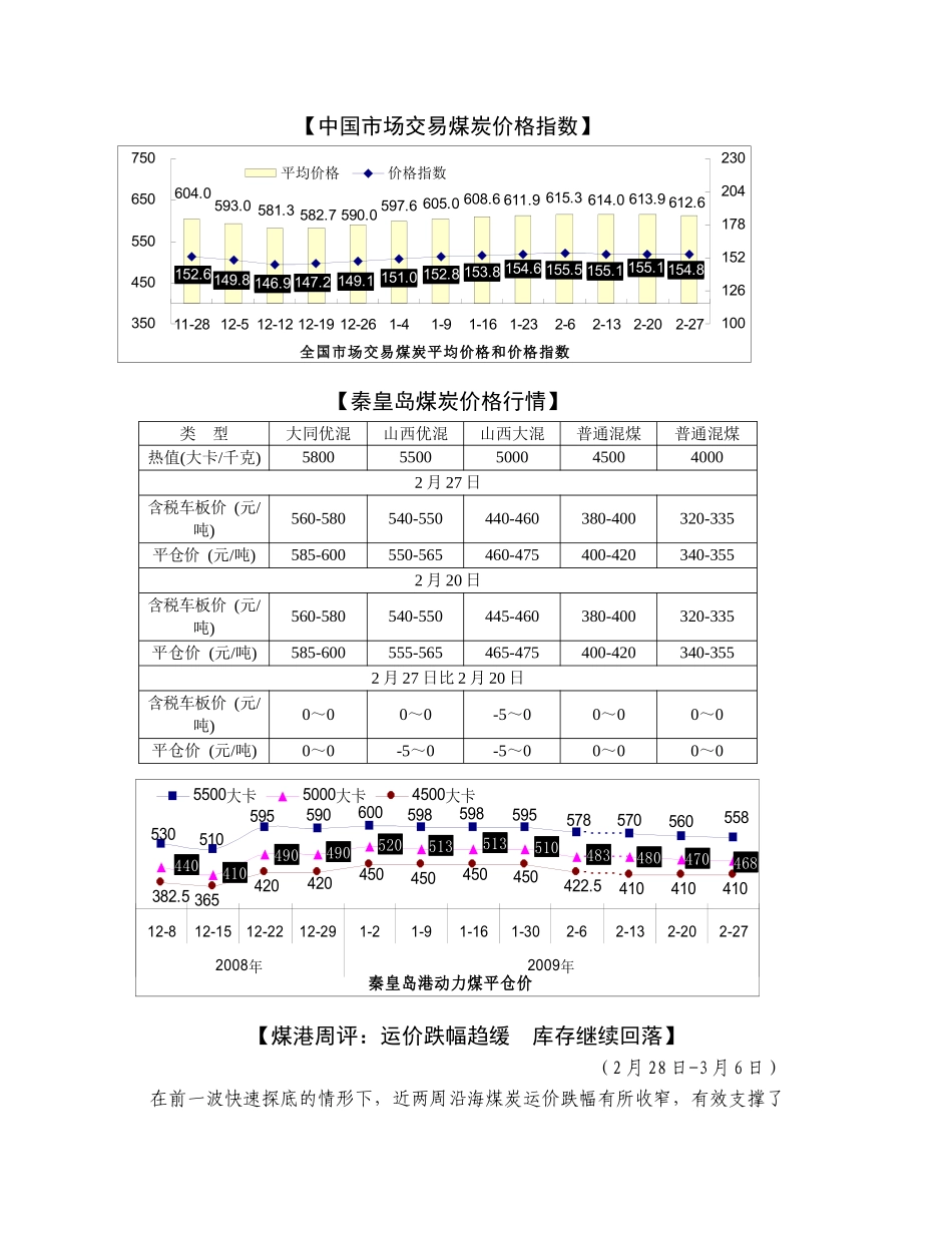 每周煤炭经济_XXXX2861013135647_第3页