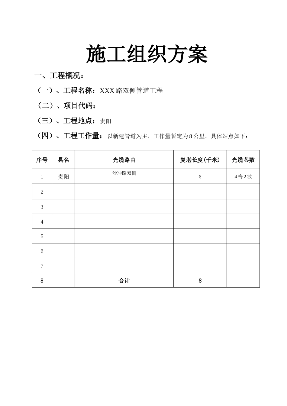 通信工程管道施工组织设计_第2页