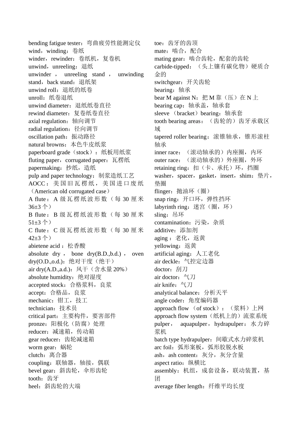 包装印刷造纸专业英文词汇总_第2页