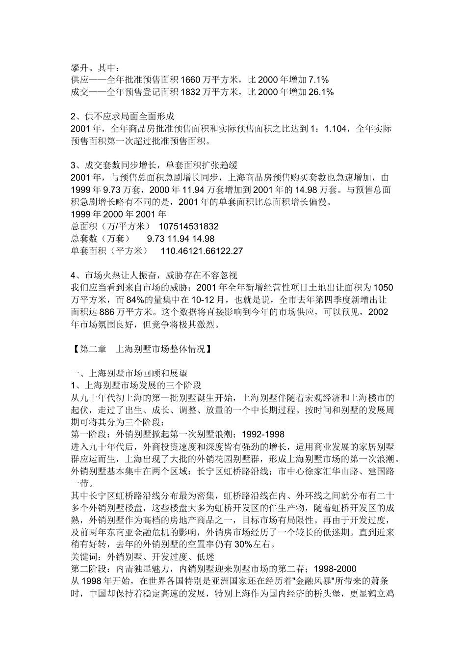 【房地产精品文档】上海松江九亭别墅项目研究和营销推广思考_第2页
