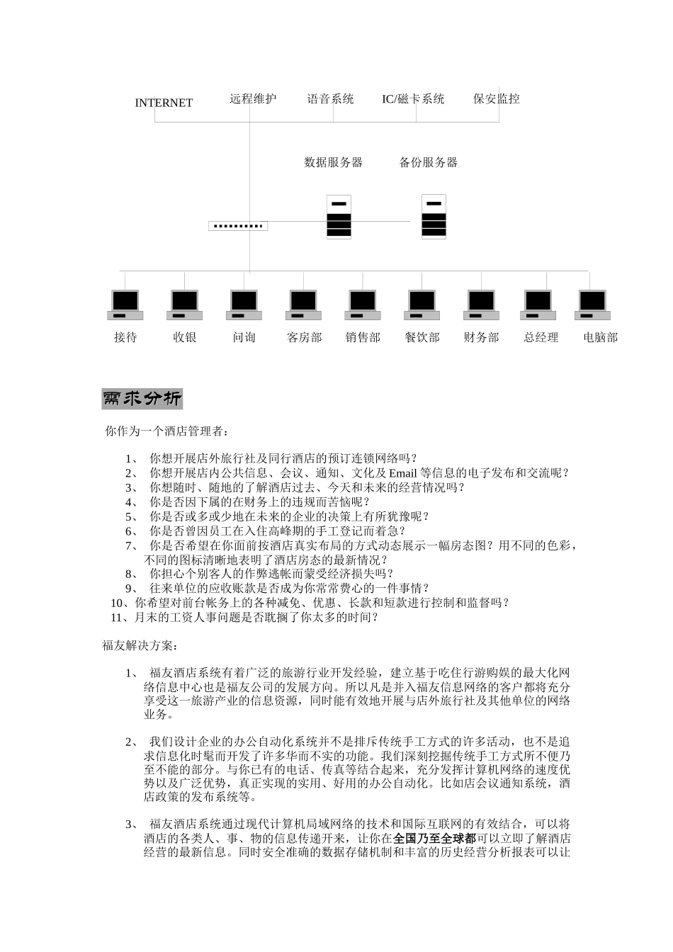 福友酒店管理系统简介_第3页