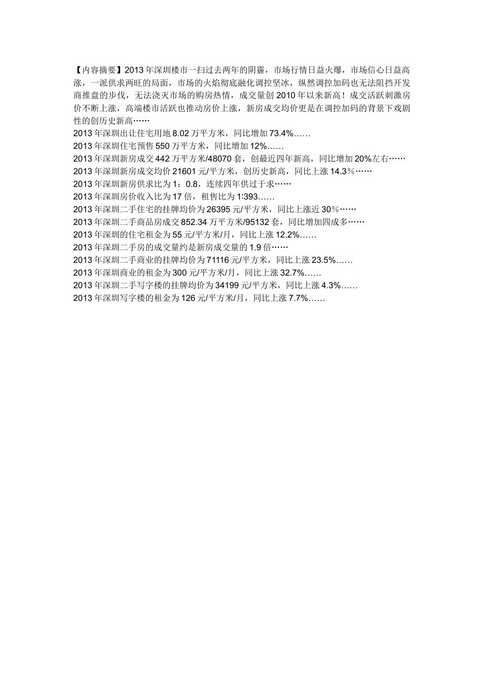 XXXX年深圳房地产分析报告_第3页