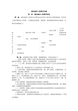 通信建设工程费用定额08