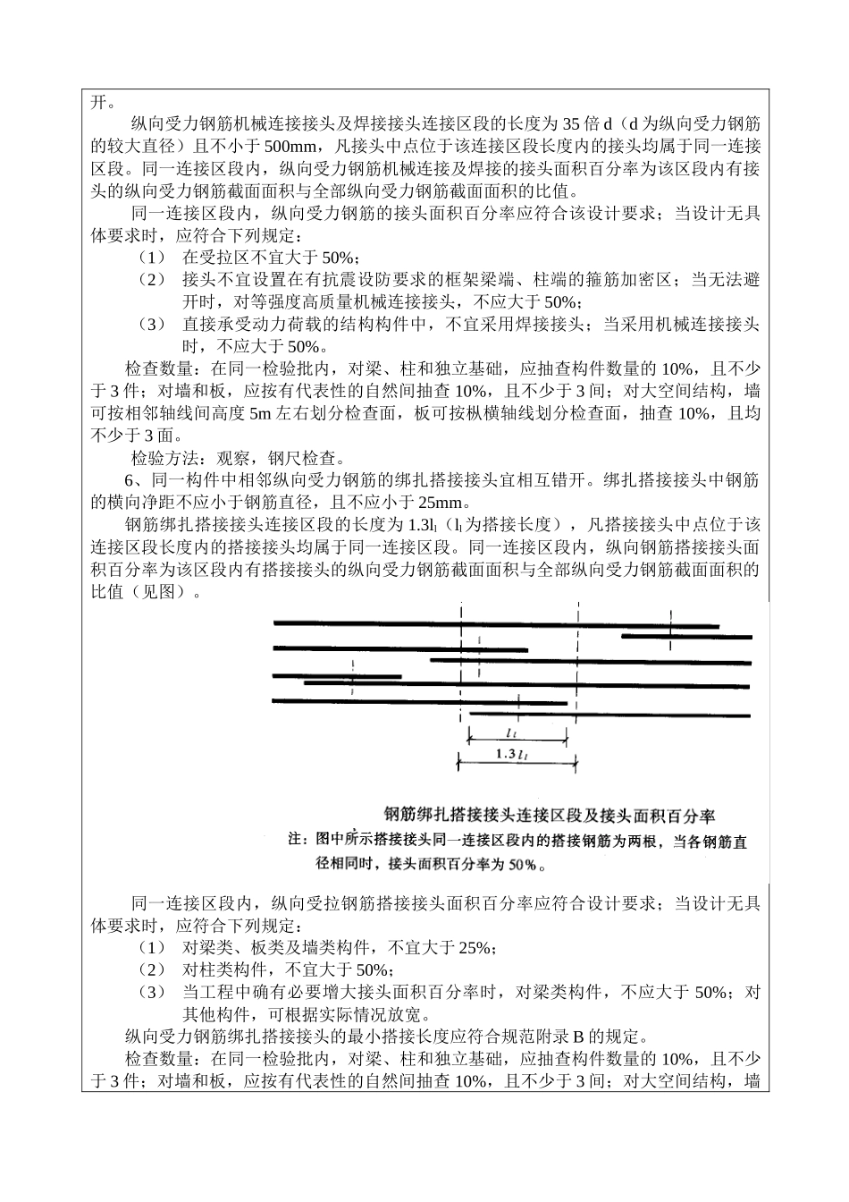 钢筋工程工程施工质量技术交底卡_第3页