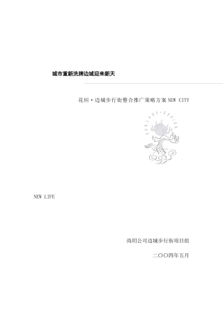 边城步行街广告包装推广方案