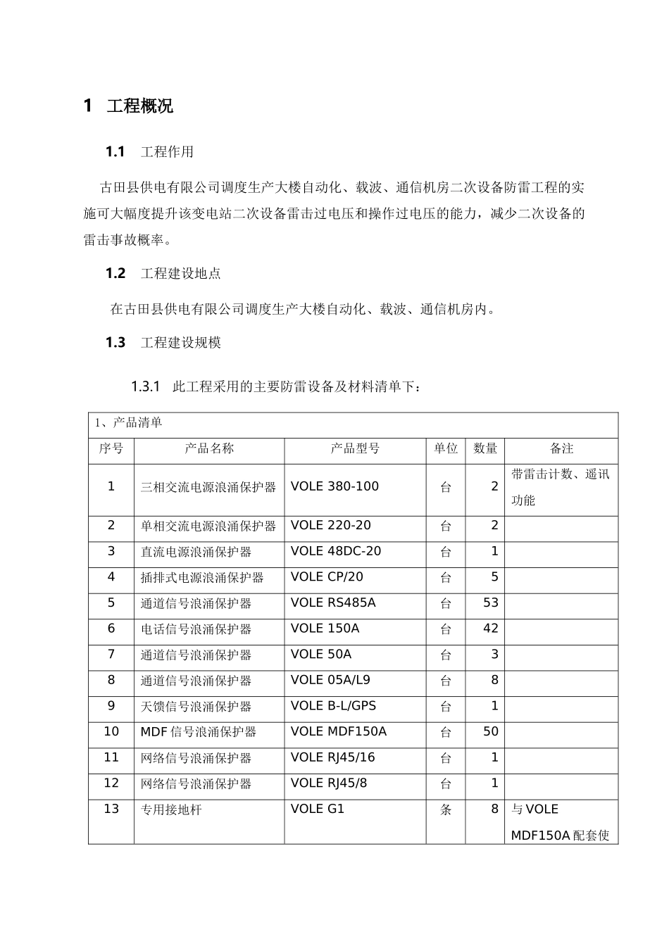 载波、通信机房二次设备防雷工程施工方案_第1页
