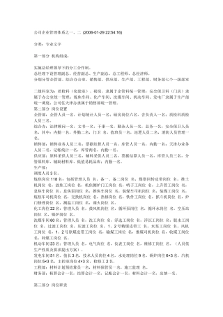 公司企业管理体系