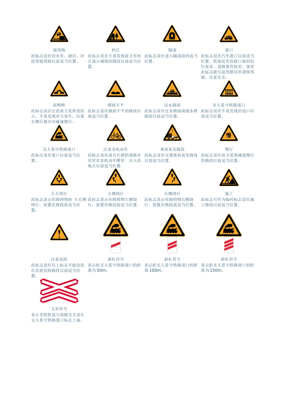 免费_交通标志图片大全及手势图片_第2页