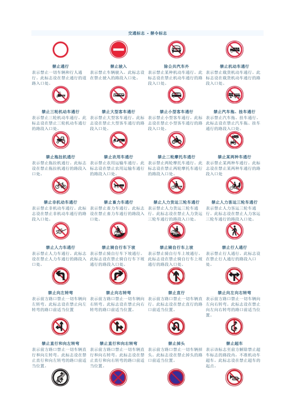 免费_交通标志图片大全及手势图片_第3页