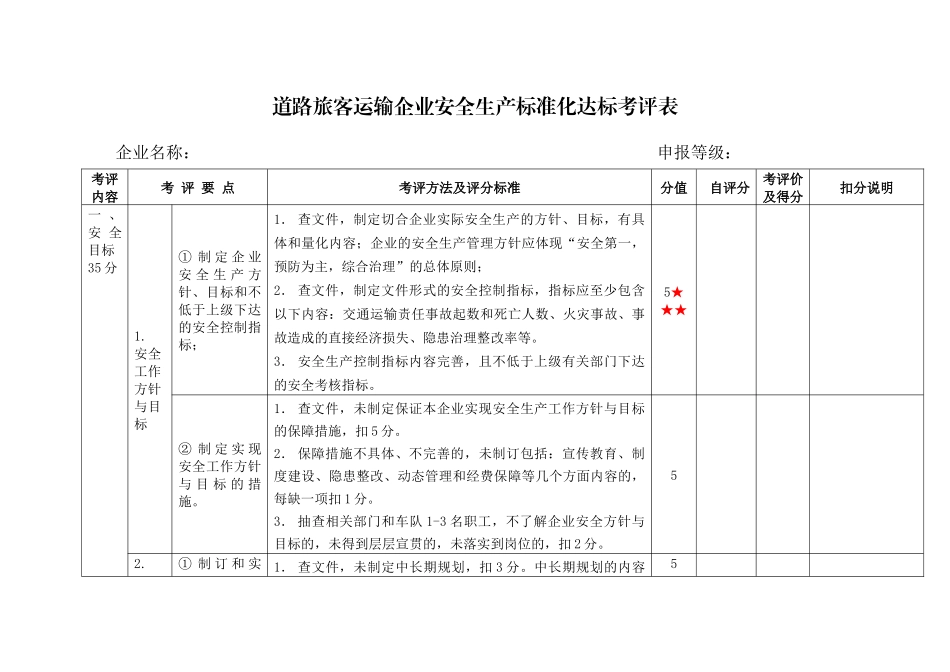 道路旅客运输企业安全标准化考评_第1页