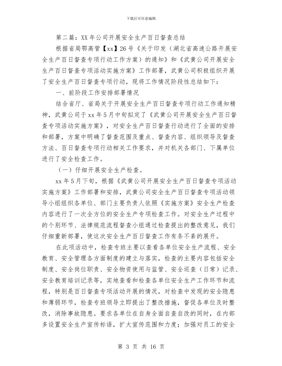 安全生产百日督查总结与安全生产监察大队2024年工作思路汇编_第3页