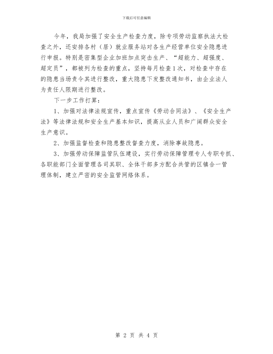 安全生产隐患治理年工作小结与安全生产集中大检查工作总结汇编_第2页