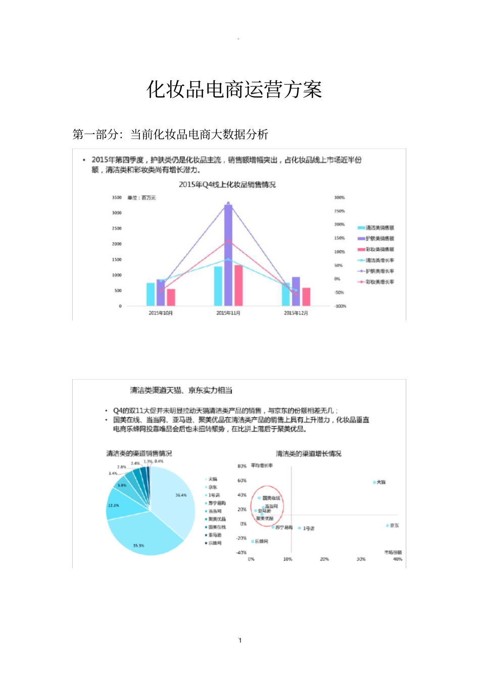 化妆品电商运营方案_第1页