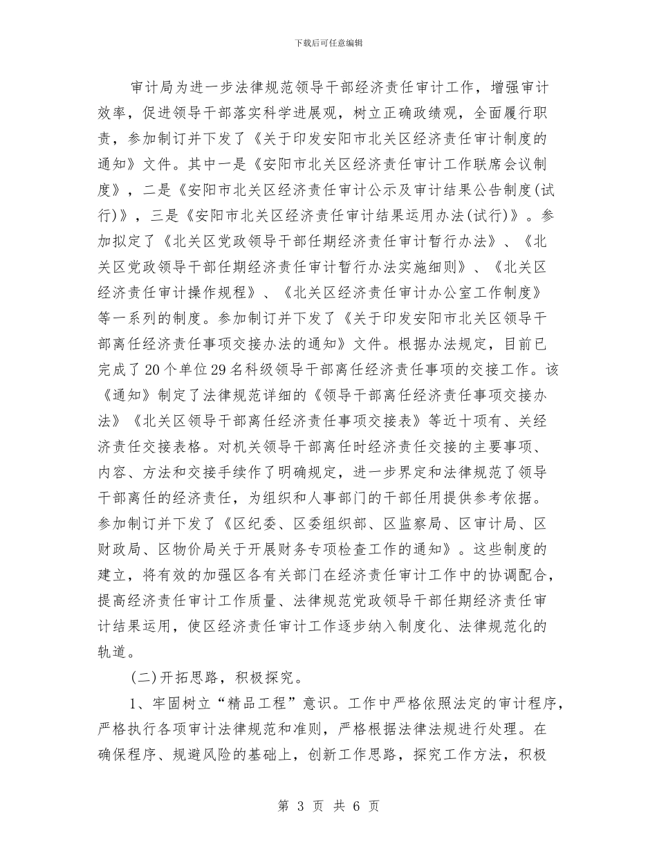 审计员工作总结范文与审计员年度工作总结汇编_第3页