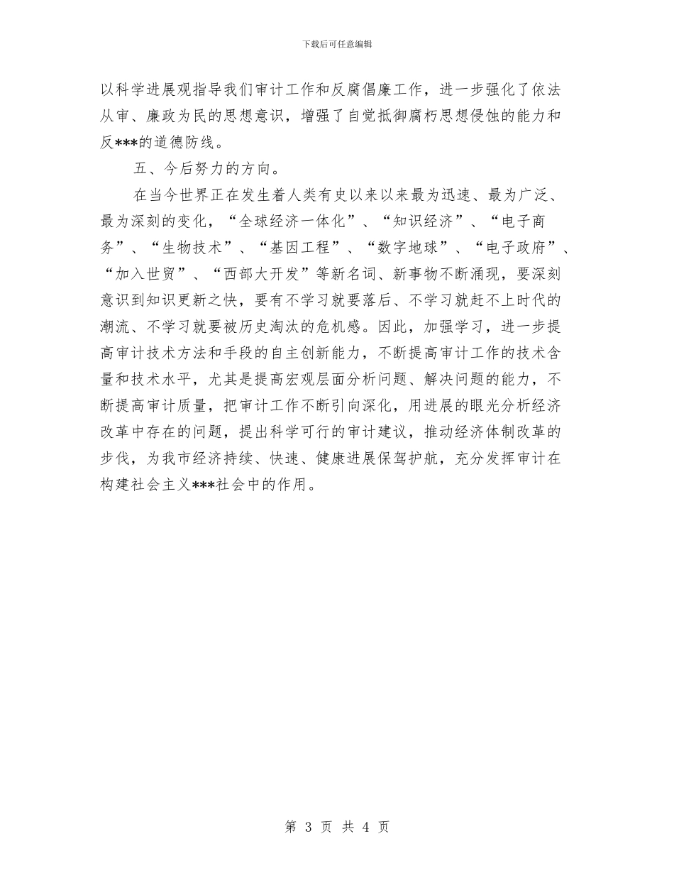 审计员工作总结与审计员工作总结_第3页
