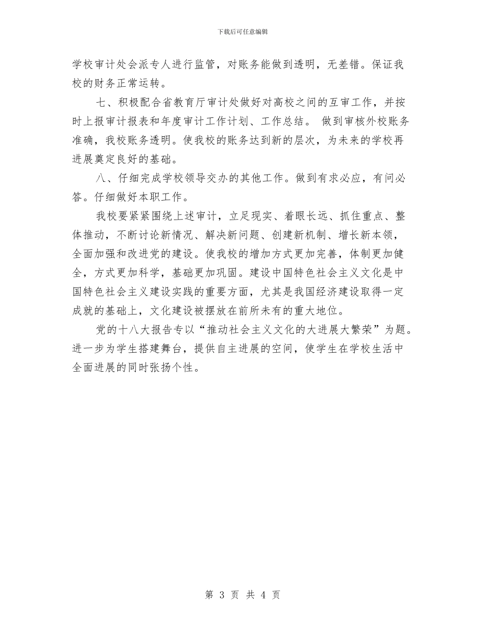 审计处审计的年度工作计划与审计处财务工作计划汇编_第3页