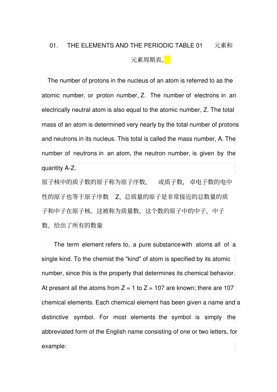 化学专业英语翻译1_第1页