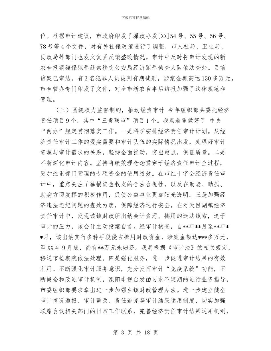 审计局年终工作总结与审计局年终总结汇编_第3页