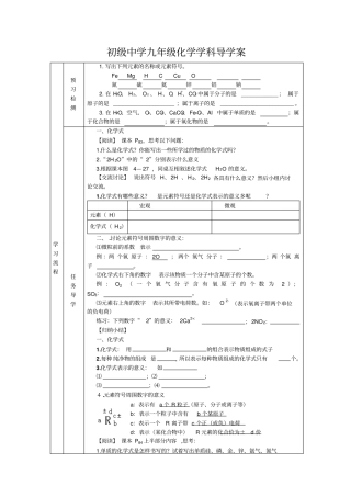 化学式与化合价导学案八