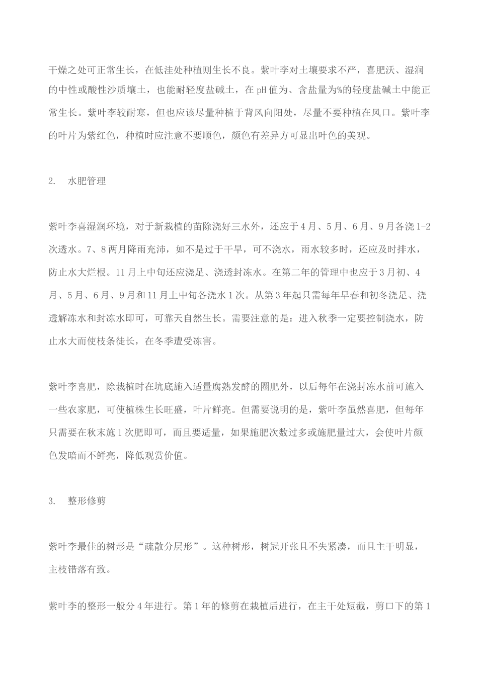 紫叶李的栽培养护技术_第2页