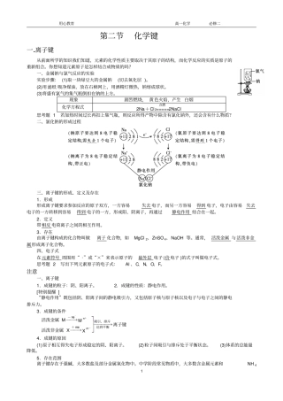 化学必修二_化学键资料