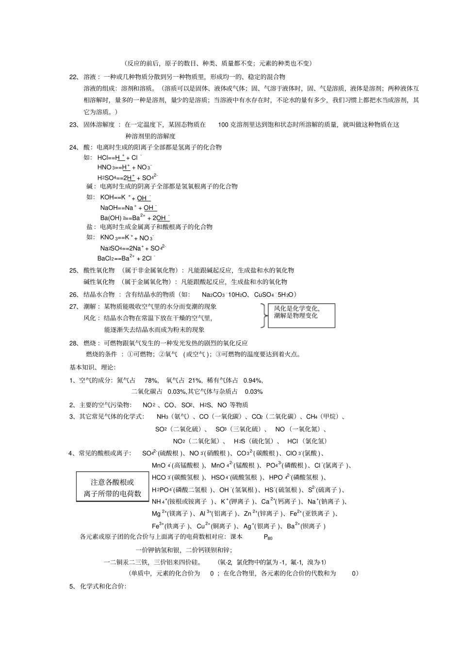 化学总复习知识点总结最全的资料_第2页
