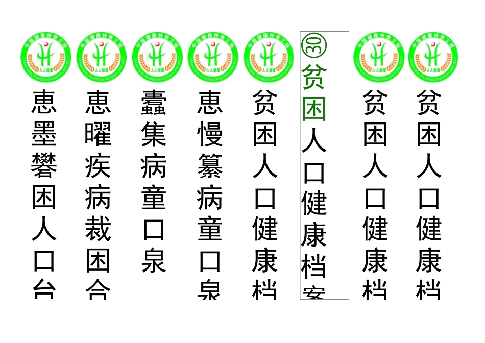健康扶贫档案标志_第2页
