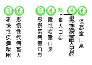 健康扶贫档案标志