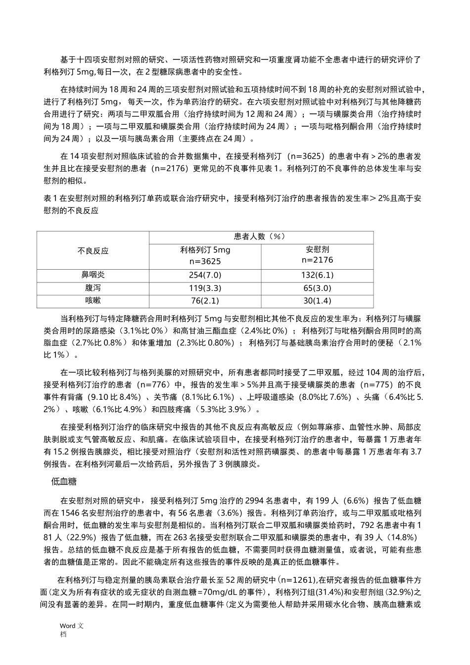 利格列汀片说明书_第2页