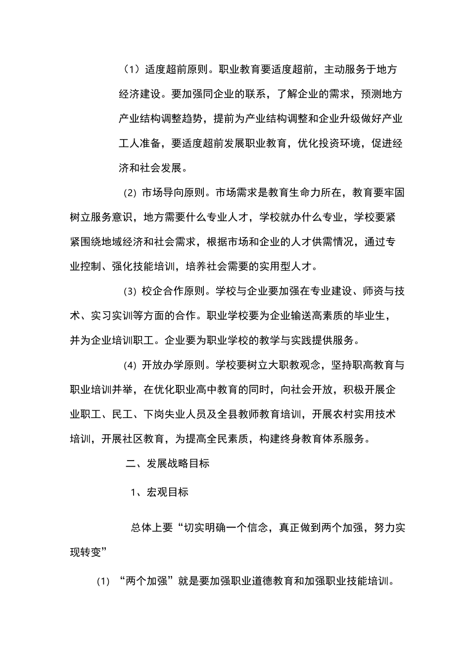 职业教育发展规划和方案_第2页