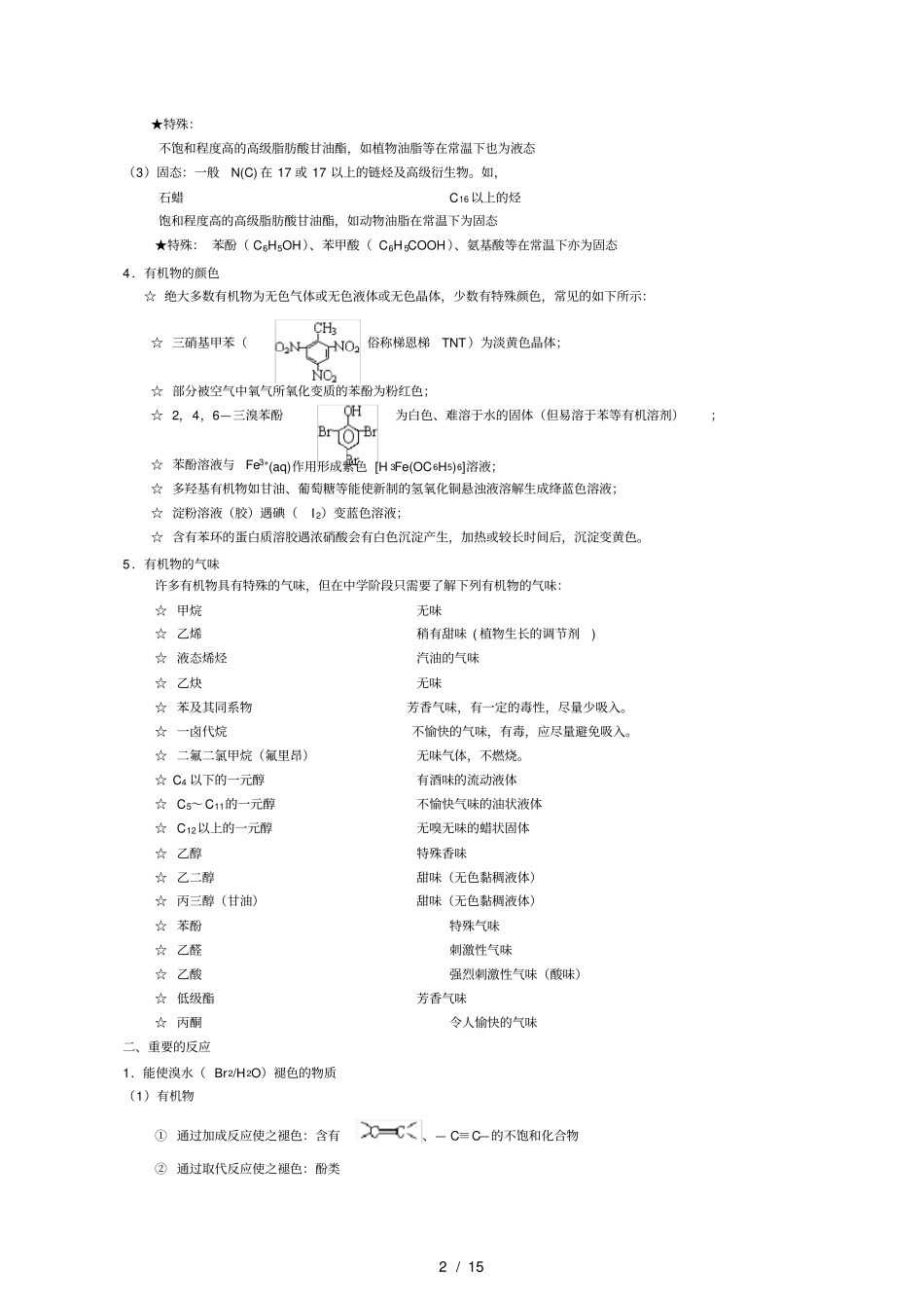 化学选修5有机化学基础知识点整理_第2页