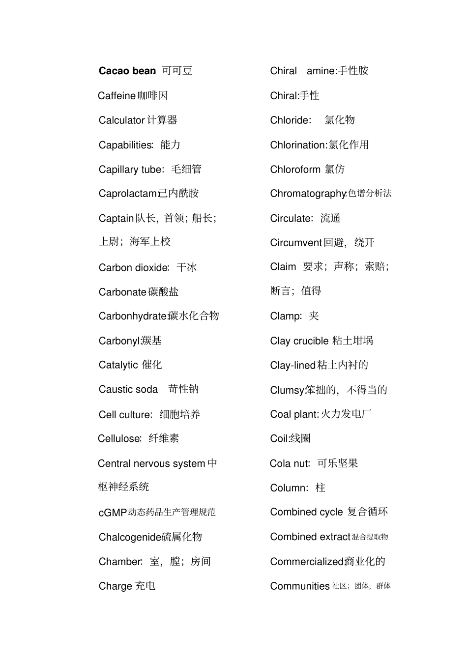 化工专业英语单词集锦_第3页