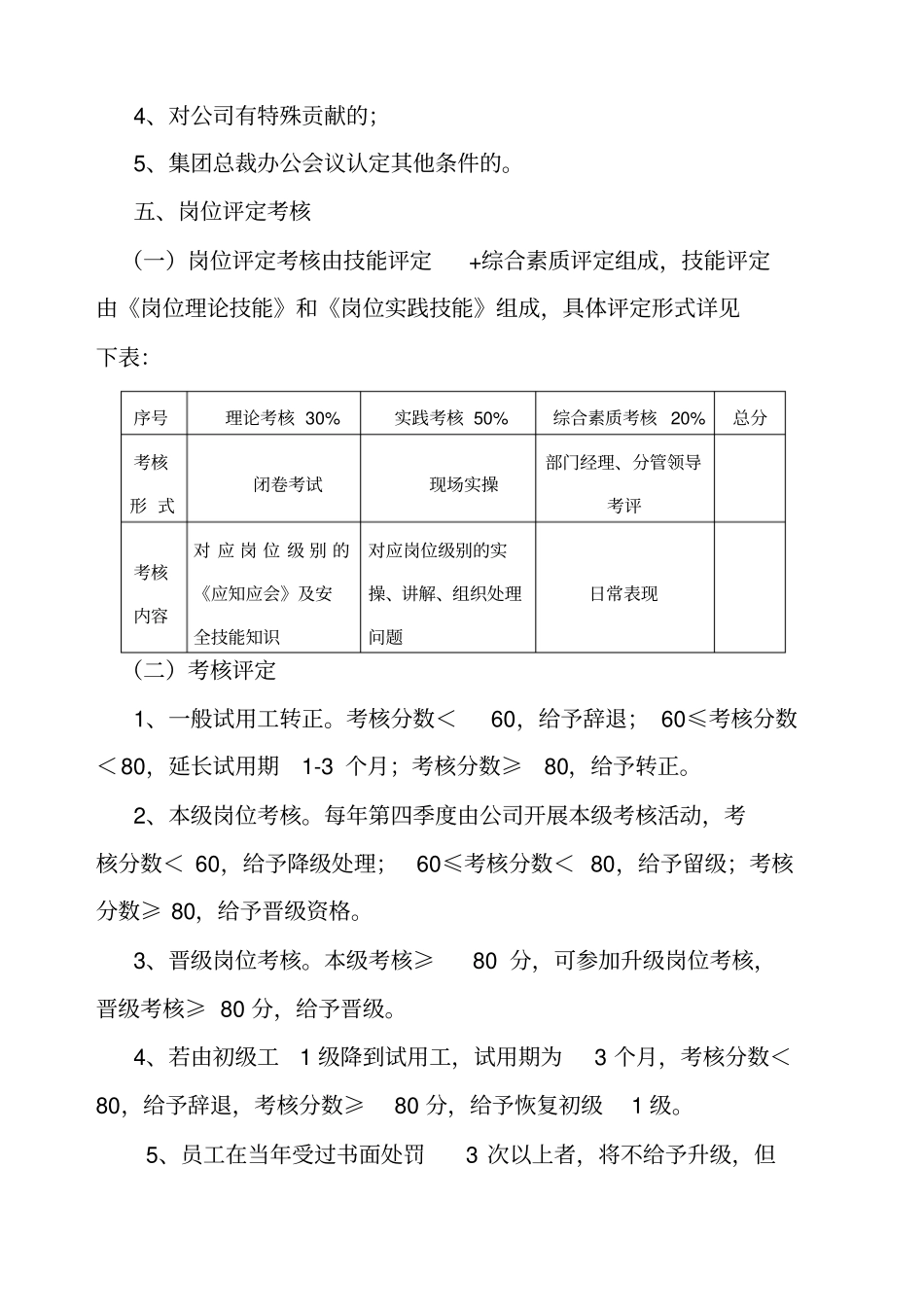 化工厂一线员工晋级考核规定_第3页