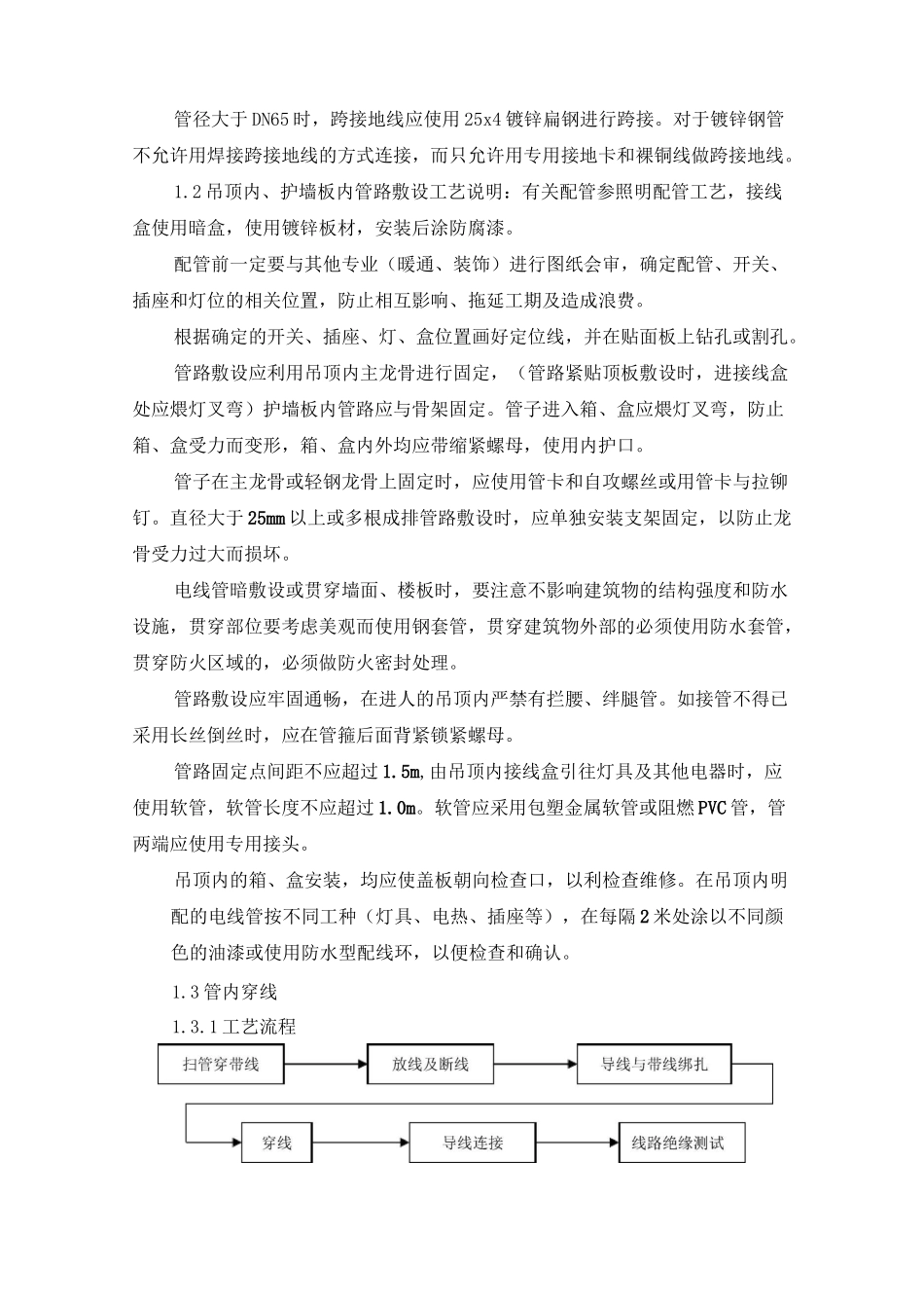 电气工程安装施工工艺工法标准_第3页