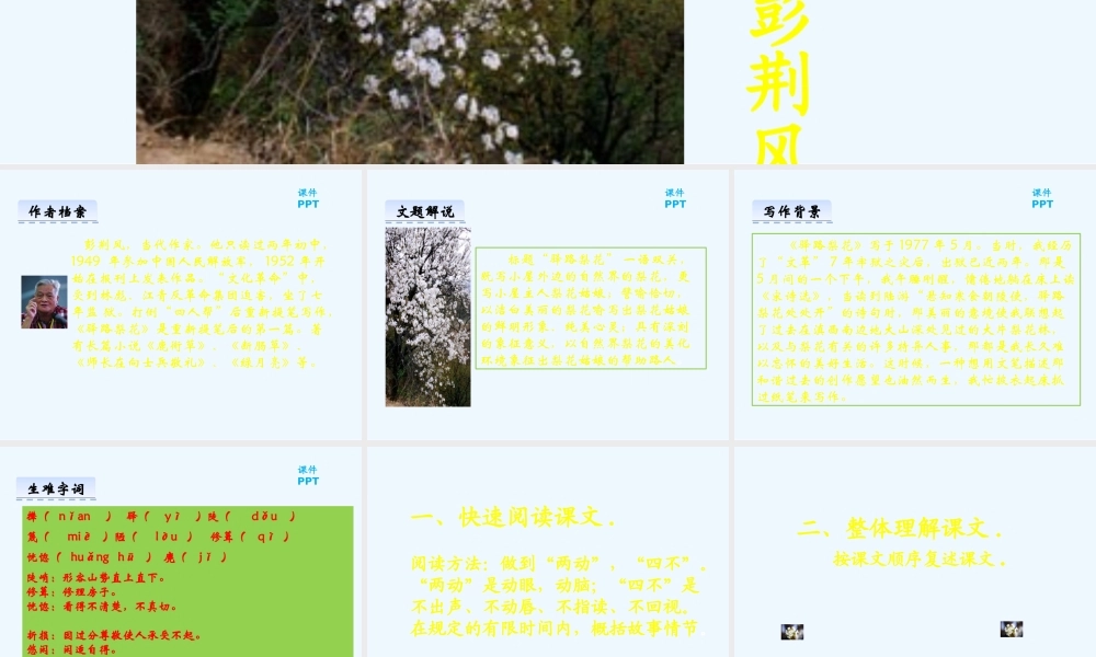 (部编)初中语文人教2011课标版七年级下册驿路梨花-(17)