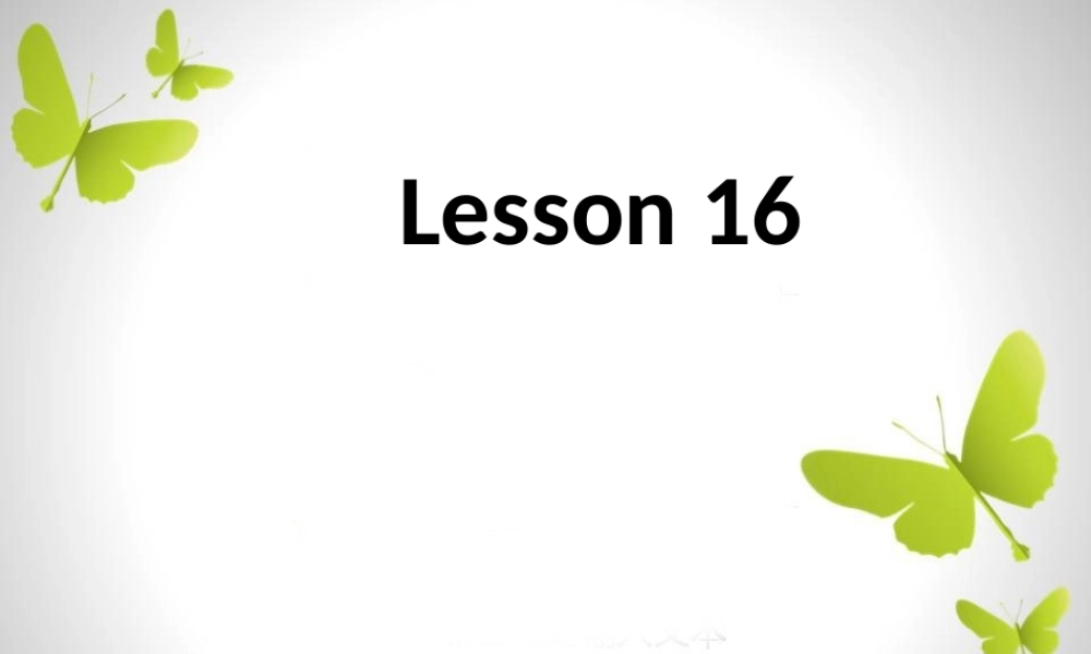 Lesson16