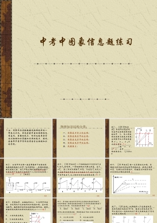 中考中图象信息题练习