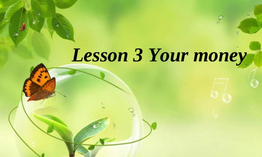 Lesson3YourMoney