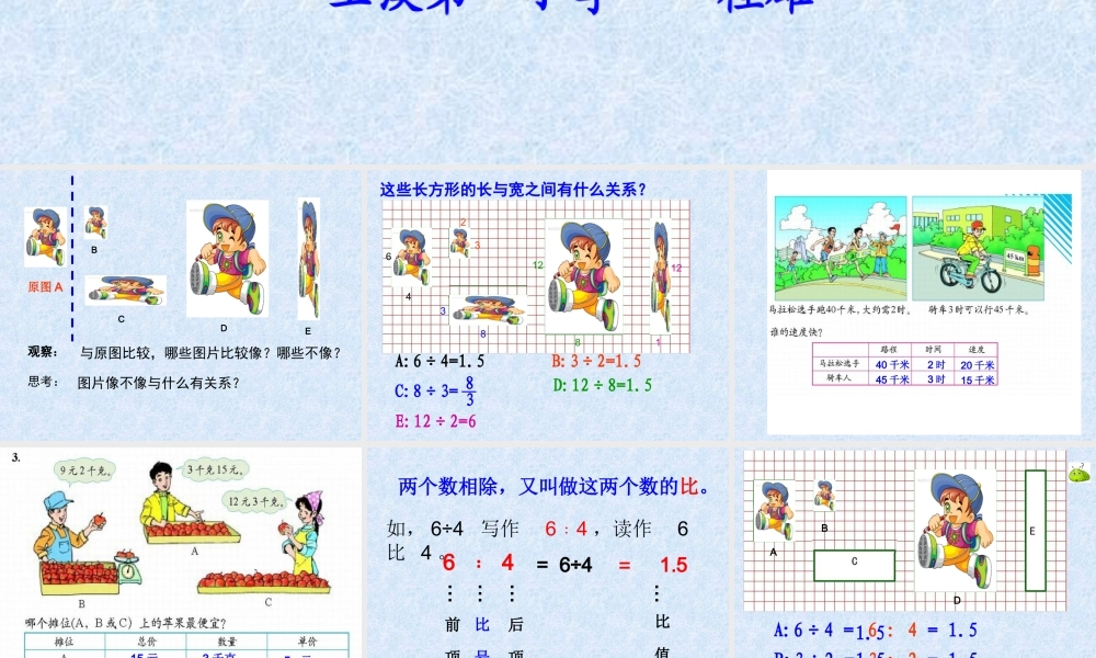 《比的认识》课件桂雄
