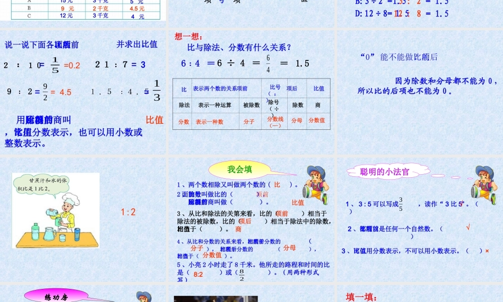 《比的认识》课件桂雄