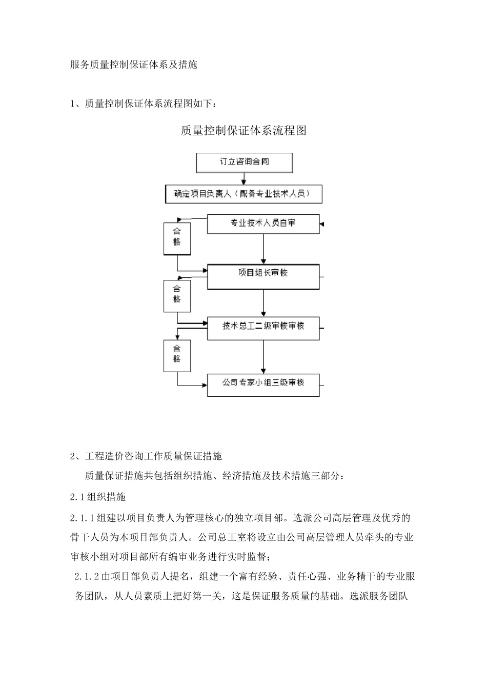 服务质量控制保证体系及措施_第1页