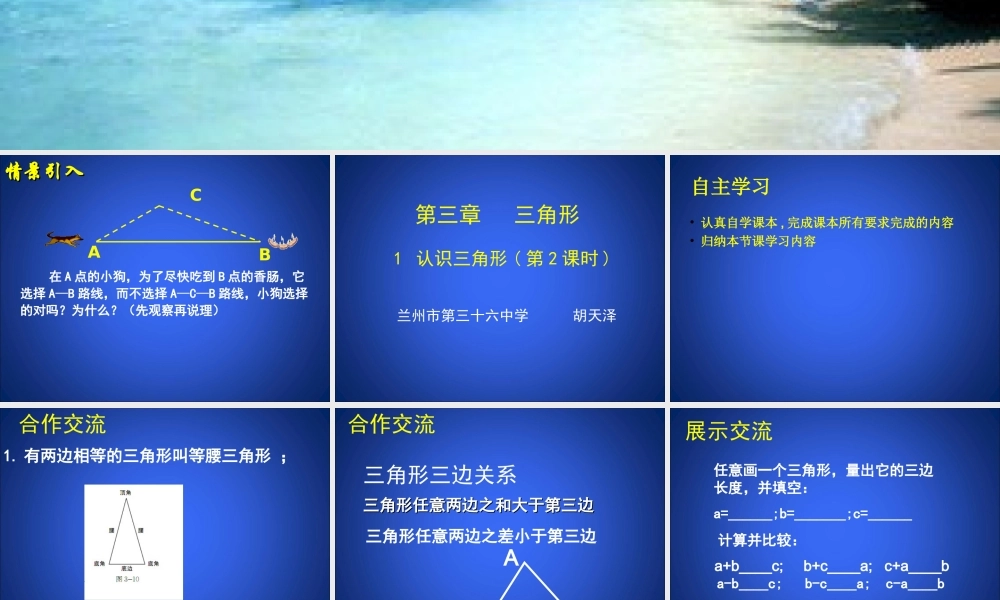 3.1认识三角形(二)225588