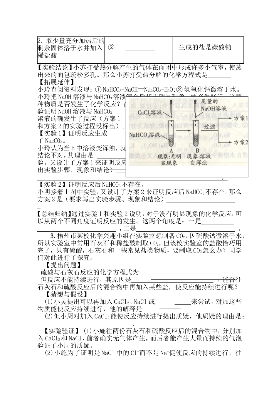 初中化学探究题_第2页
