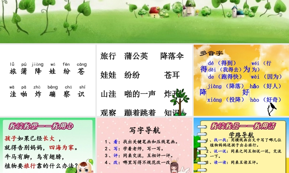 《植物妈妈有办法》PPT课件1